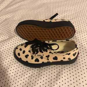 Kids Vans • NWOT • Black Heart / Cheetah Pattern